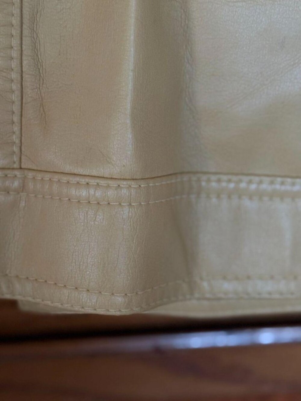 VTG 70s Partners from Mervyn’s Tan Leather Shirt Jacket Shacket Size M - Picture 7 of 8